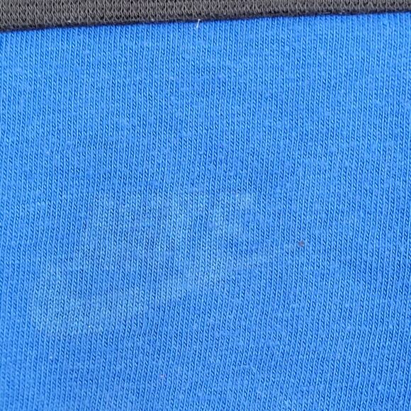 Vintage 80s Nike Black and Blue Color Block Tee Mens Medium - Picture 3 of 11
